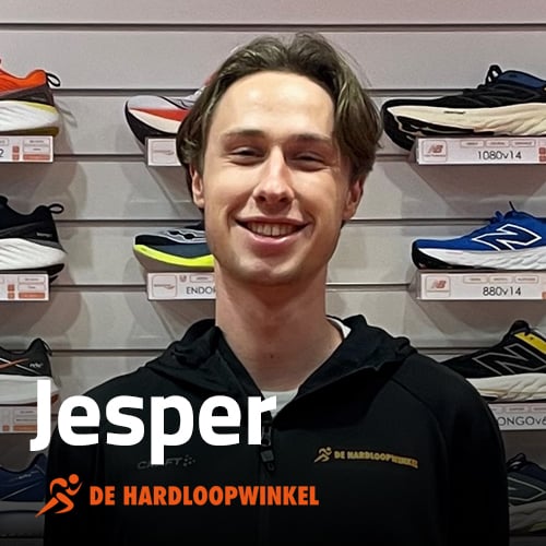 Foto van Jesper, winkelmedewerker van De Hardloopwinkel.