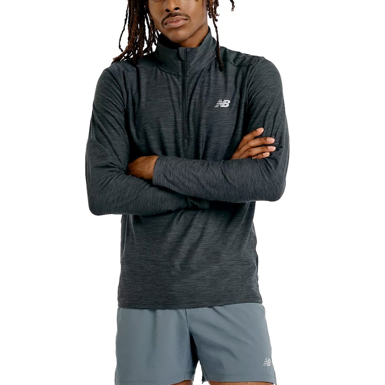 shirt lange mouw 1/4 zip Space Dye