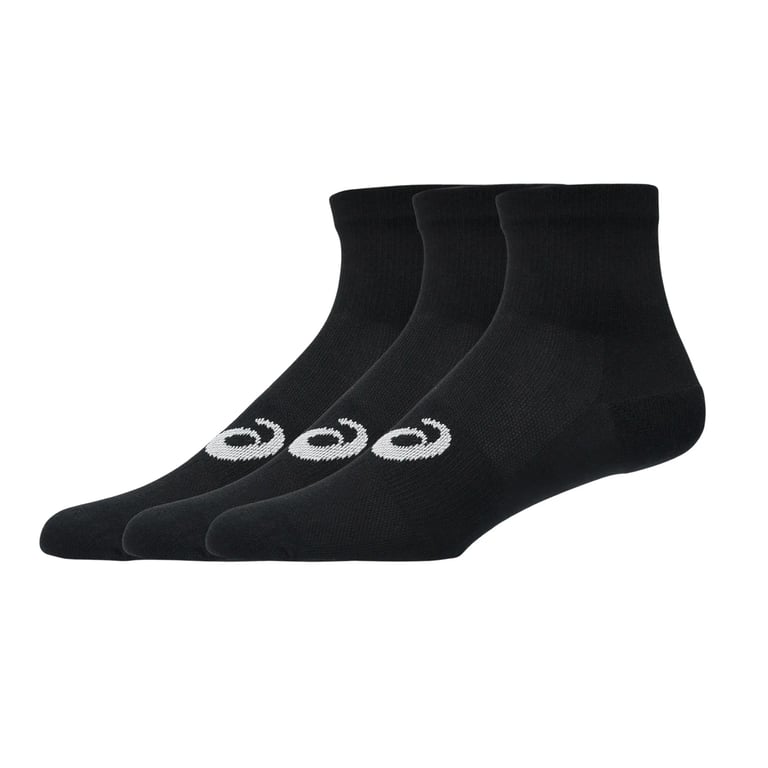ASICS Quarter Socks (3-Pack) (Performance Black) 