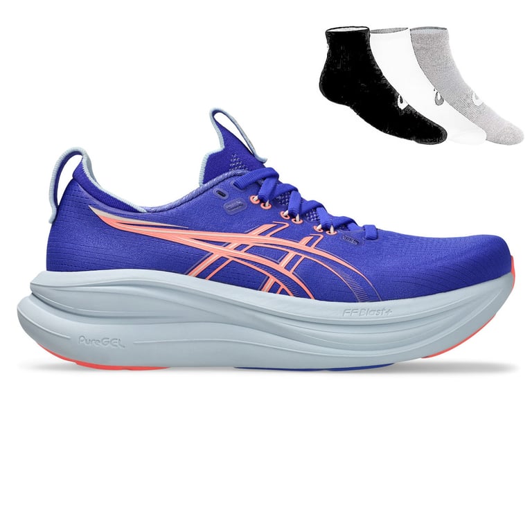 Gel Nimbus 28 + Gratis Asics 3-pack sokken