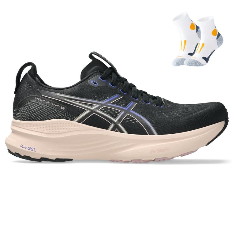 Gel Kayano 32 + Gratis Performance sokken wit