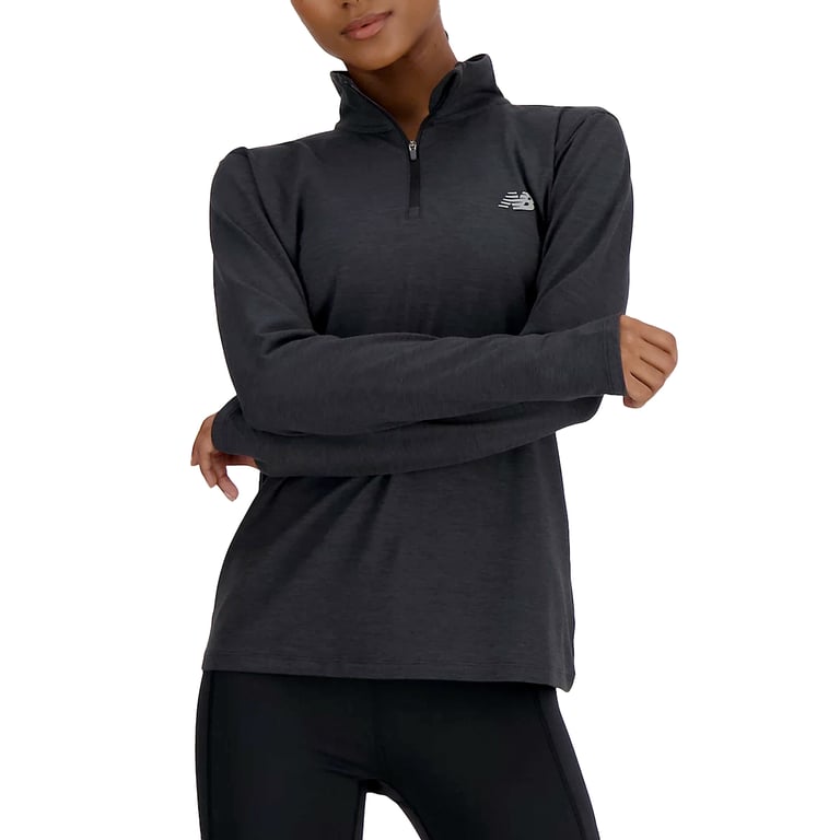 shirt lange mouw 1/4 zip Space Dye