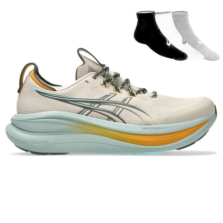 Asics Gel Nimbus 28 TR (Simply Taupe/Ocean Haze) voor heren 