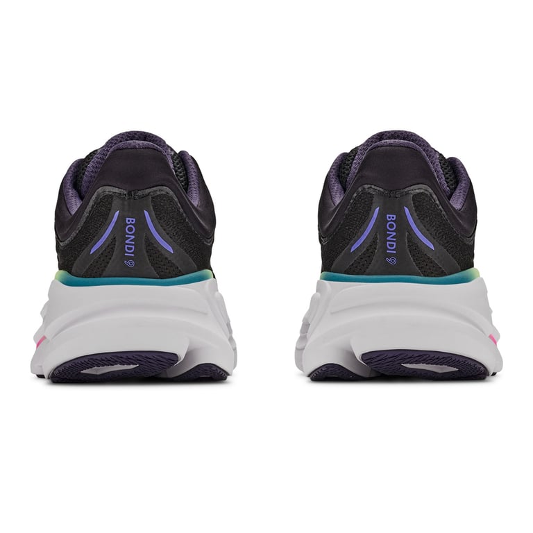 Hoka Bondi 9 (Black/Neon Dragonfruit) dames