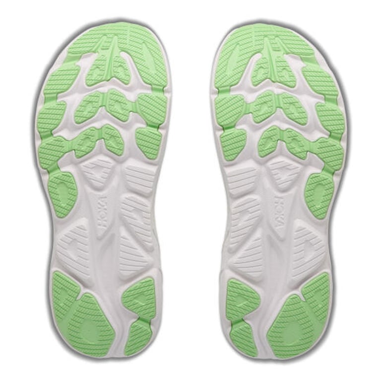 HOKA Clifton 11 (WIDE) (Frost/Neon Yuzu) voor dames 