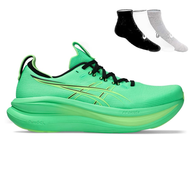 Gel Nimbus 28 + Gratis Asics 3-pack sokken