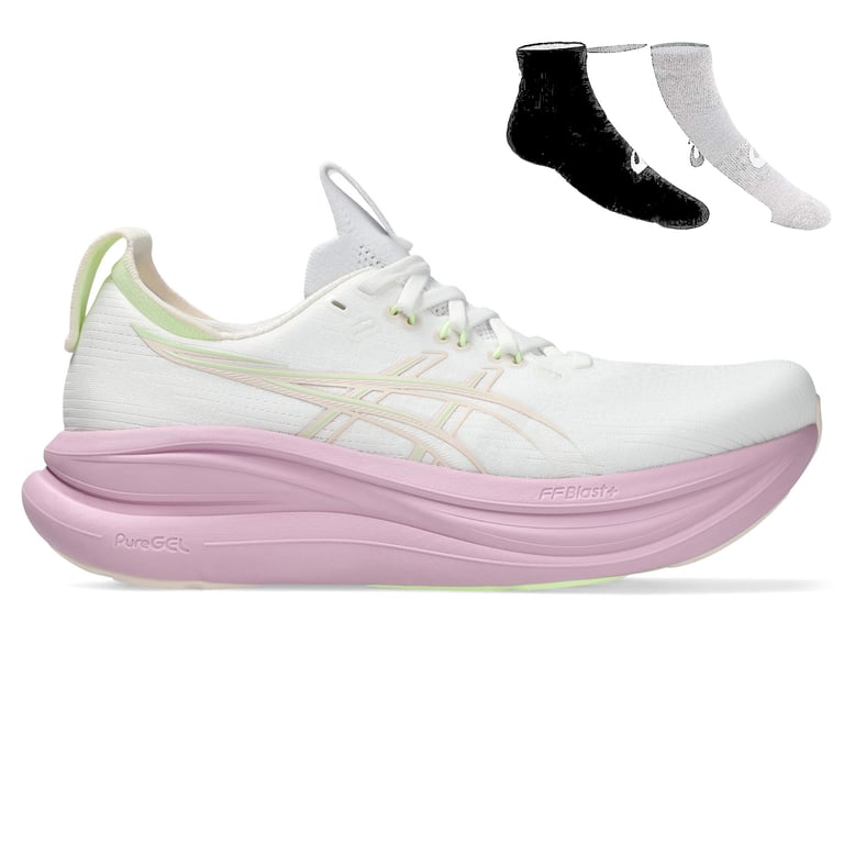 Gel Nimbus 28 + Gratis Asics 3-pack sokken