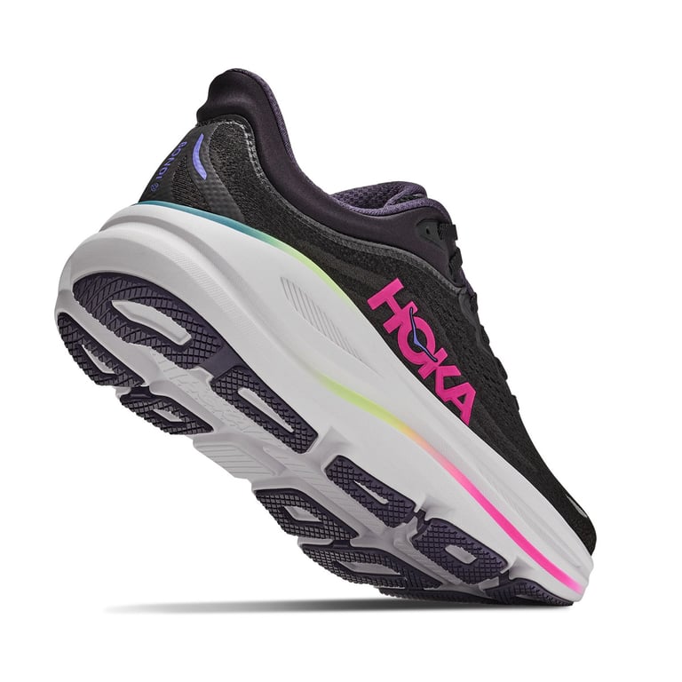 Hoka Bondi 9 (Black/Neon Dragonfruit) dames