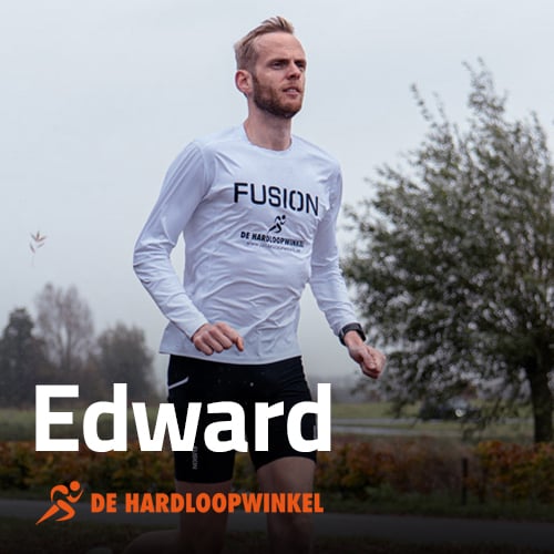 foto van edward, werknemer hardloopwinkel
