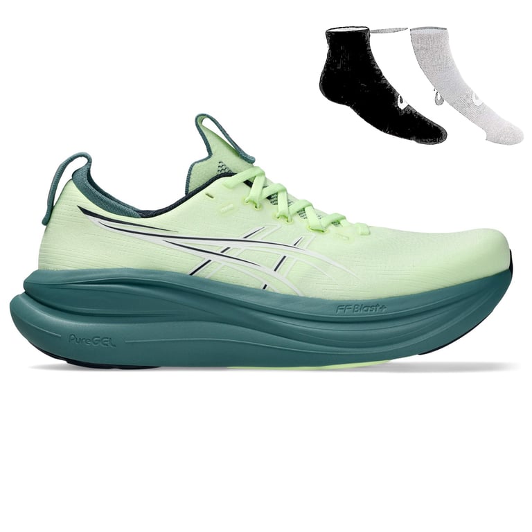 Gel Nimbus 28 + Gratis Asics 3-pack sokken