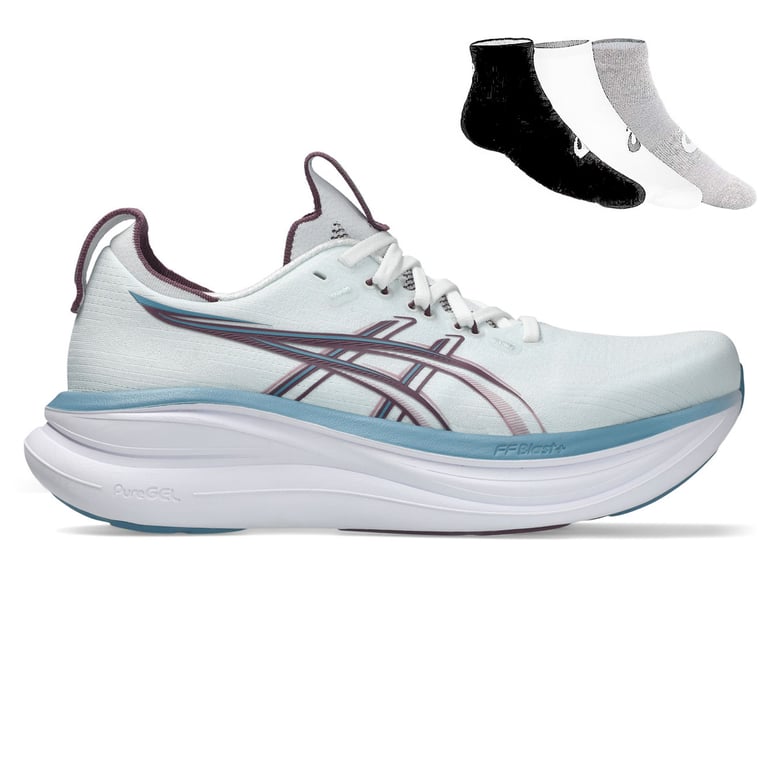 Gel Nimbus 28 + Gratis Asics 3-pack sokken