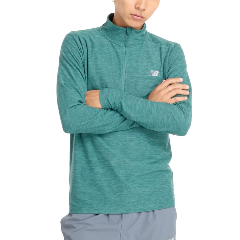 shirt lange mouw 1/4 zip Space Dye