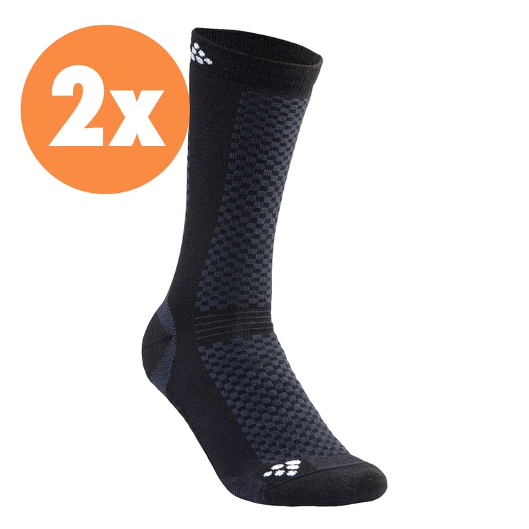 sokken Wool Warm Mid 2-Pack
