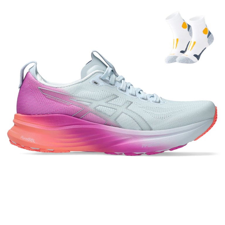 Gel Kayano 32 + Gratis Performance sokken wit