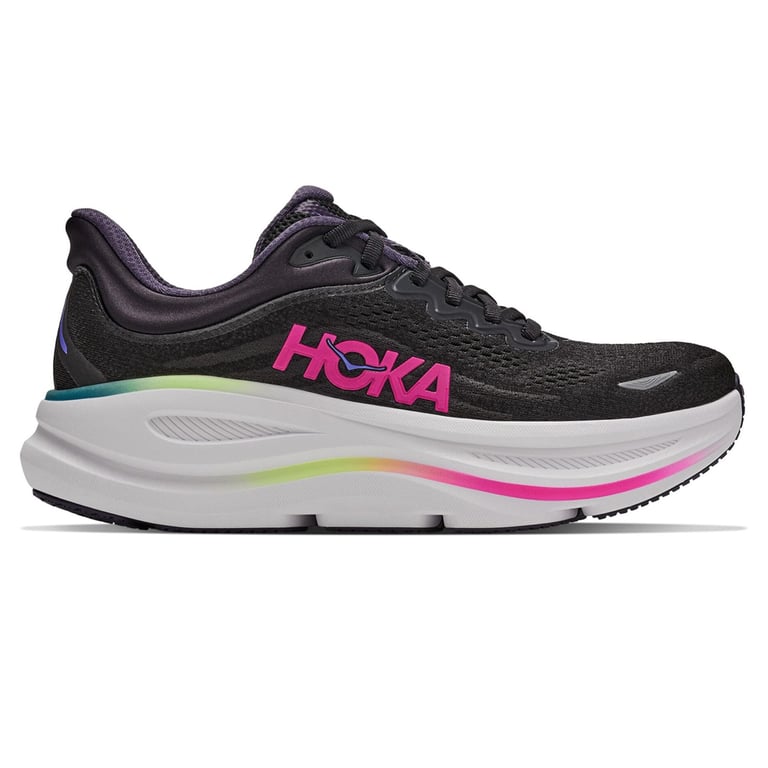 Hoka Bondi 9 (Black/Neon Dragonfruit) dames