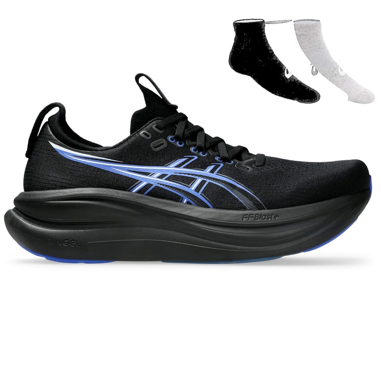 Gel Nimbus 28 + Gratis Asics 3-pack sokken