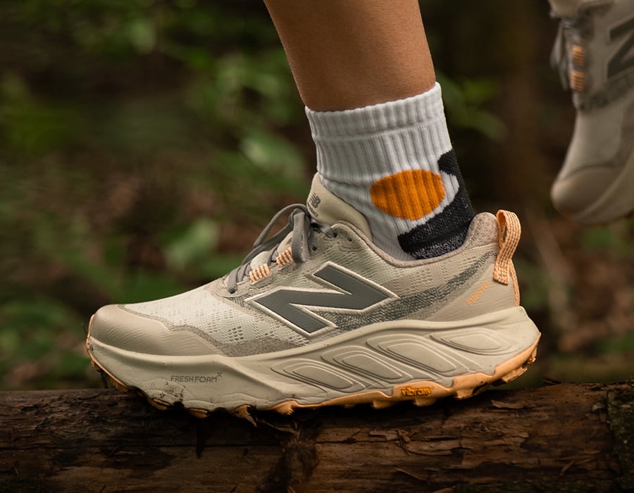 foto buiten van New Balance Trailrunningschoenen