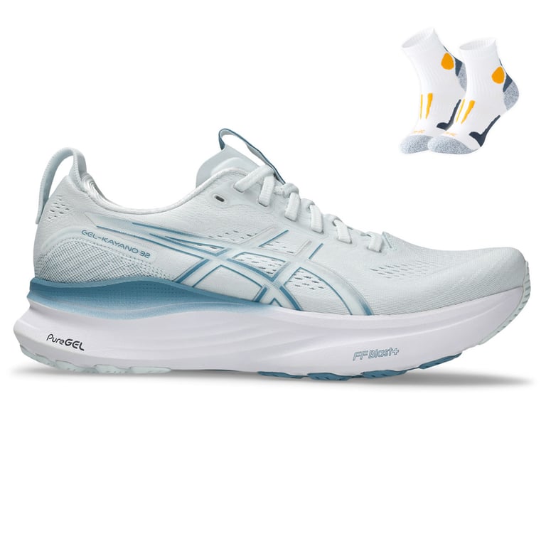 Gel Kayano 32 + Gratis Performance sokken wit