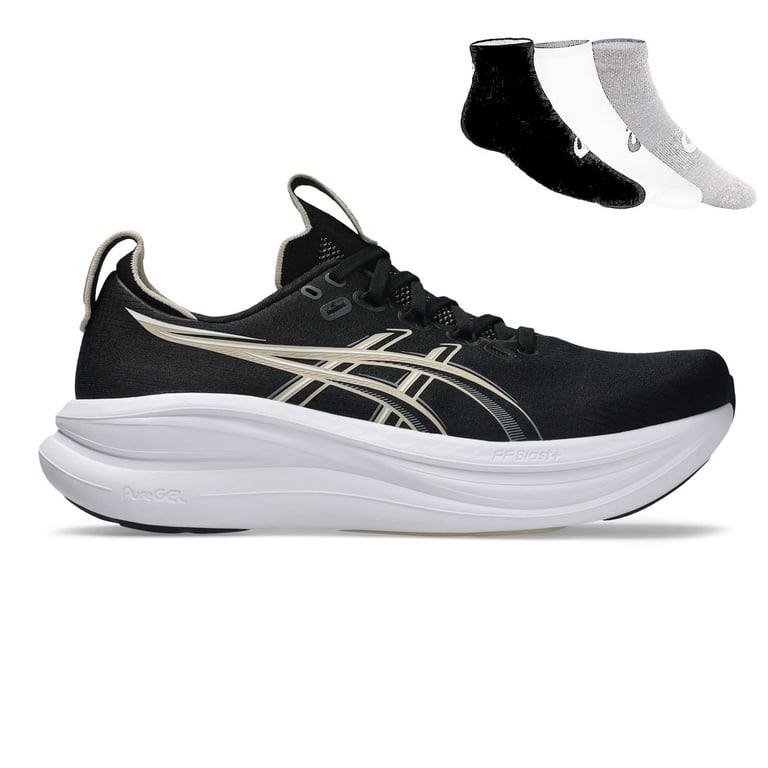 Gel Nimbus 28 + Gratis Asics 3-pack sokken