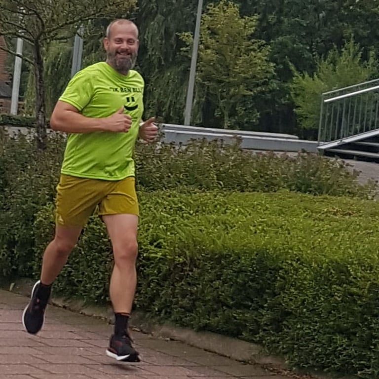 Frank loopt op de Brooks Glycerin GTS 19