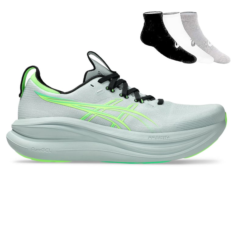 Gel Nimbus 28 + Gratis Asics 3-pack sokken