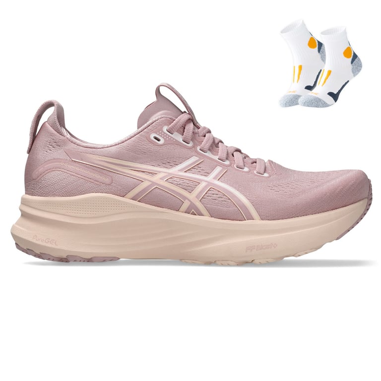 Gel Kayano 32 + Gratis Performance sokken wit