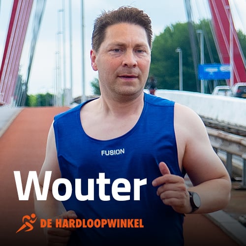 foto van wouter, werknemer hardloopwinkel