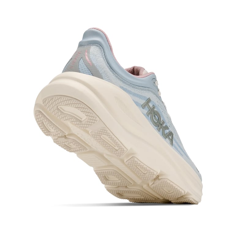 Hoka Bondi 9 GLM (Alabaster/Mineral Blue) hardloopschoen voor dames 