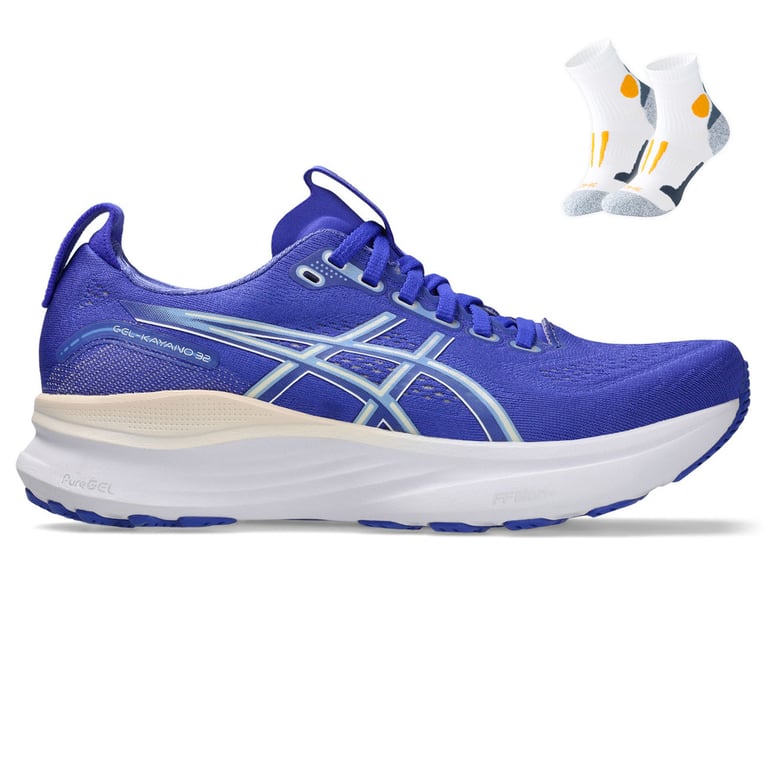 Gel Kayano 32 + Gratis Performance sokken wit