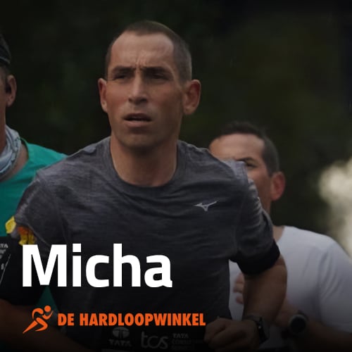 foto van micha, werknemer hardloopwinkel