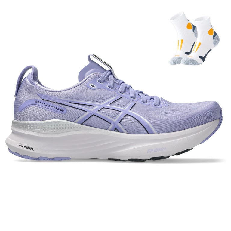 Gel Kayano 32 + Gratis Performance sokken wit