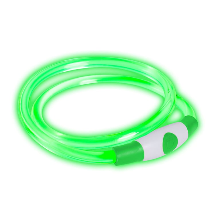Dog Led Band oplaadbaar USB green