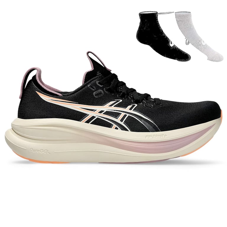 Gel Nimbus 28 + Gratis Asics 3-pack sokken