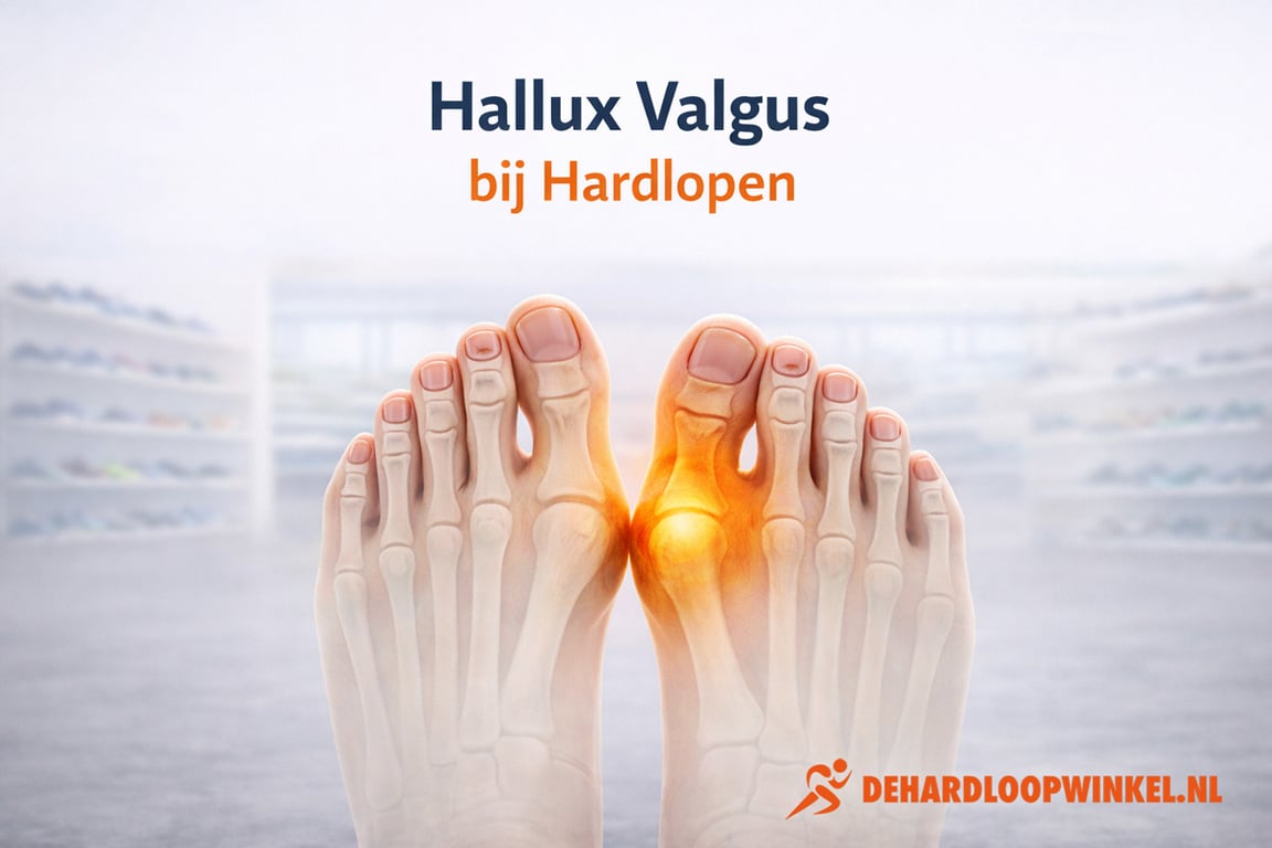 Hallux valgus: comfortabel blijven hardlopen met een scheve grote teen.