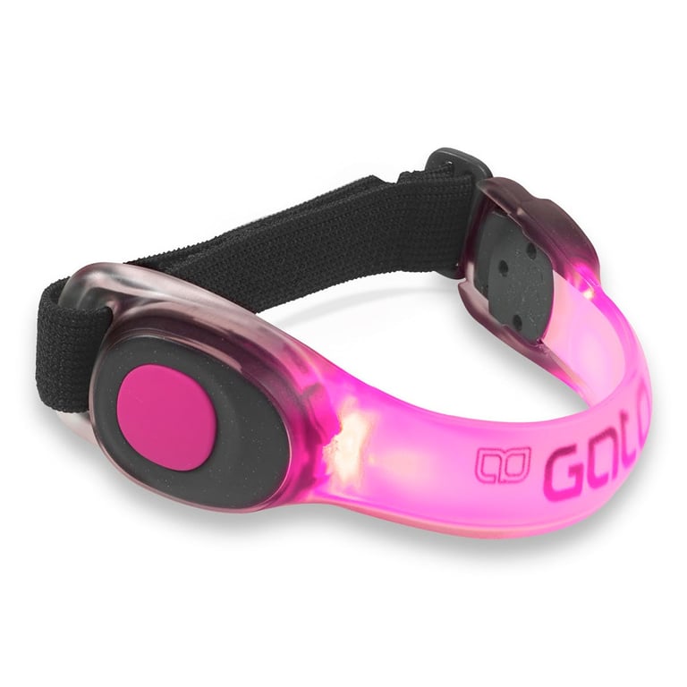 armband LED USB oplaadbaar roze