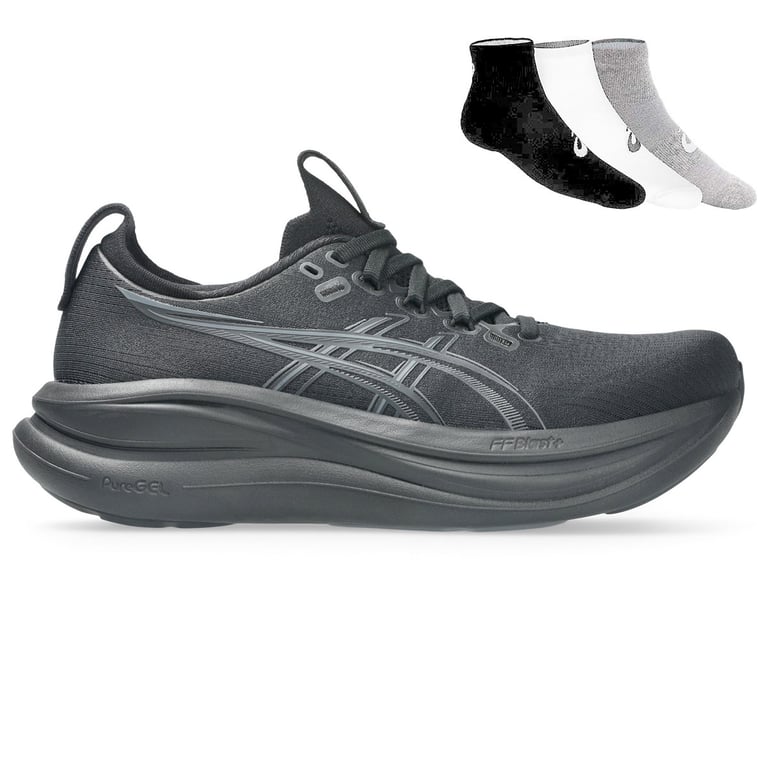 Gel Nimbus 28 + Gratis Asics 3-pack sokken