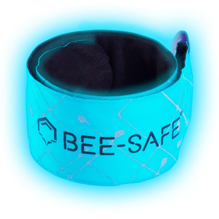 click armband LED USB oplaadbaar blauw