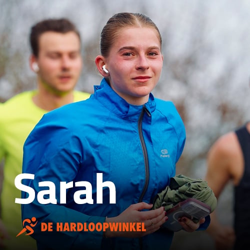 foto van sarah, werknemer hardloopwinkel