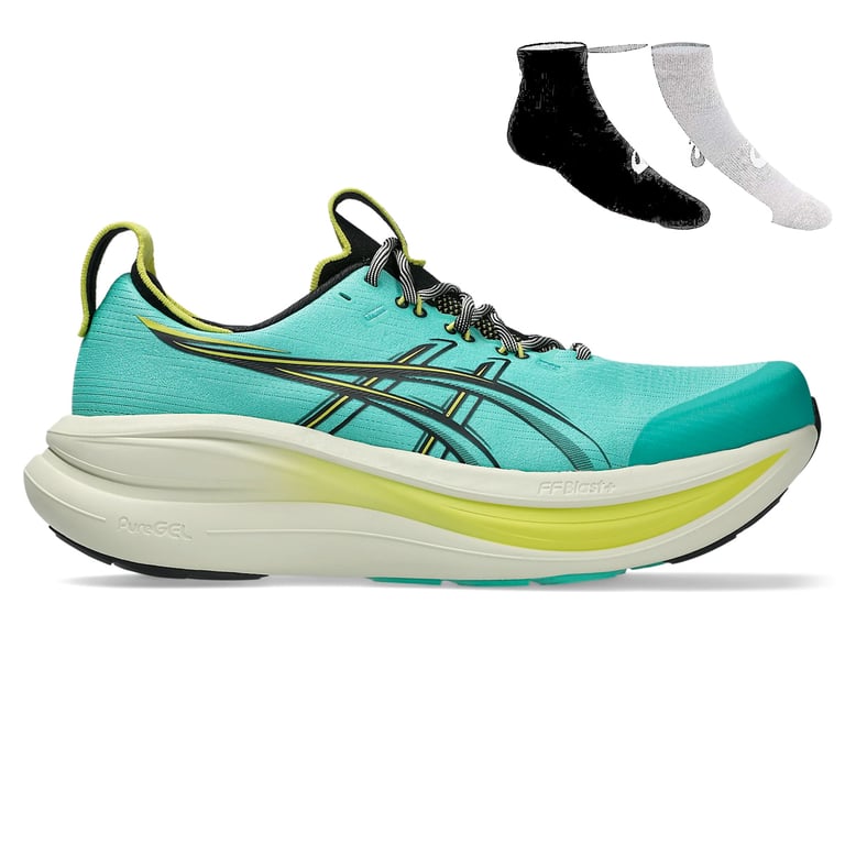 Gel Nimbus 28 TR + Gratis Asics 3-pack sokken