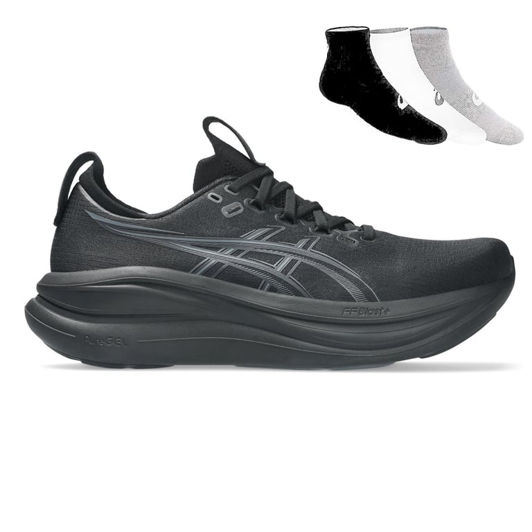 Gel Nimbus 28 + Gratis Asics 3-pack sokken