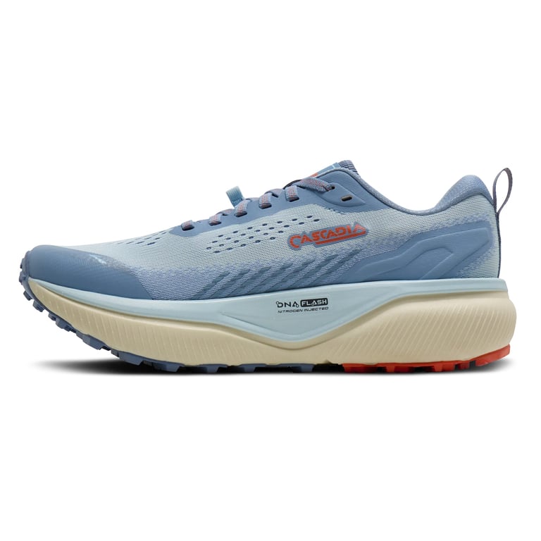 Brooks Cascadia 20 (Nantucket/Blue/Tigerlily)) trailrunning schoenen dames