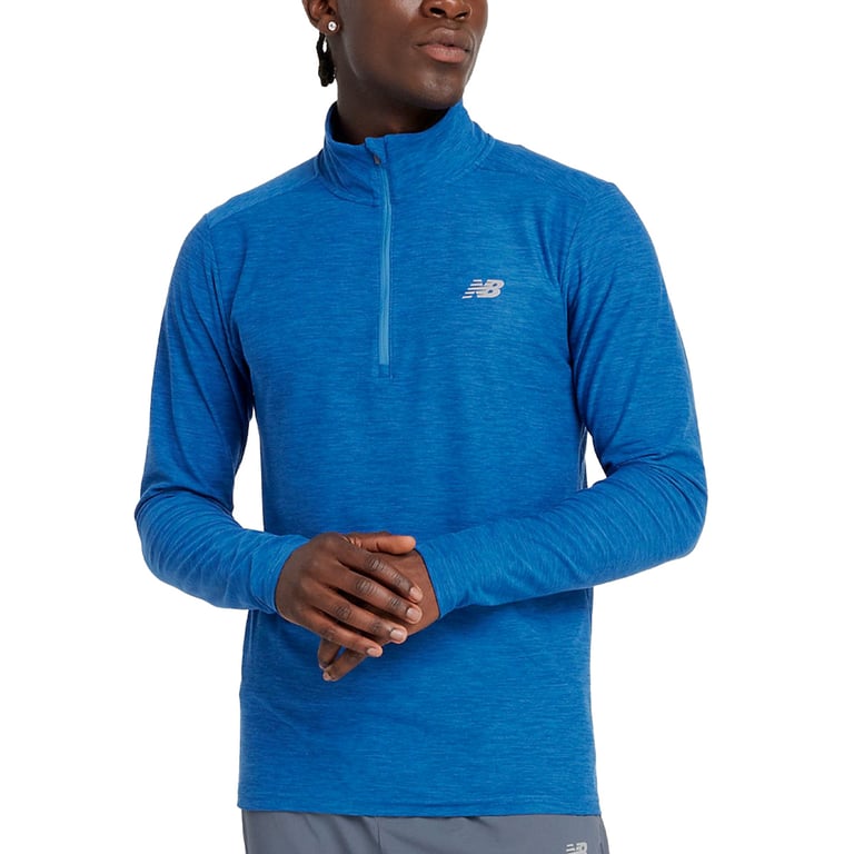 shirt lange mouw 1/4 zip Space Dye