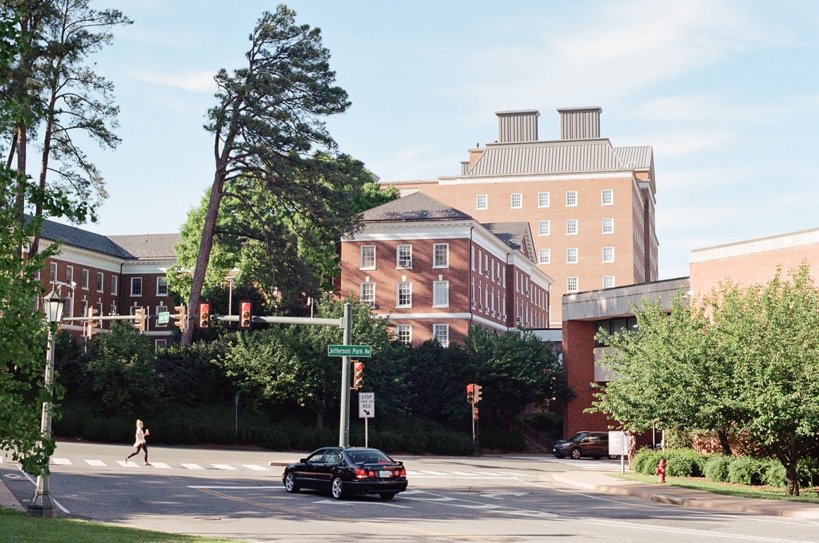 West complex in a May afternoon