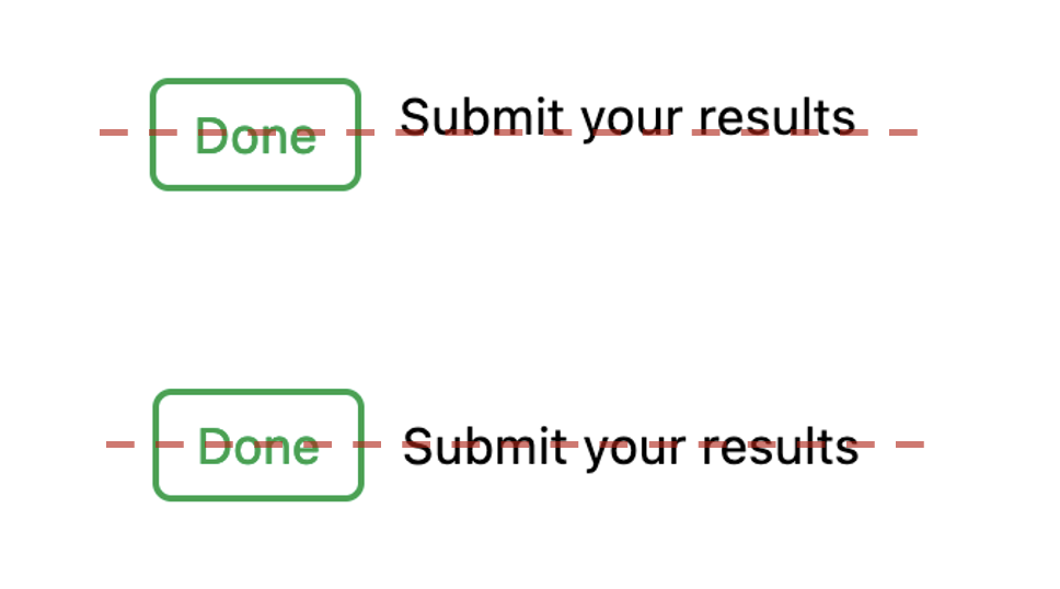 Example of flex and align-items: center