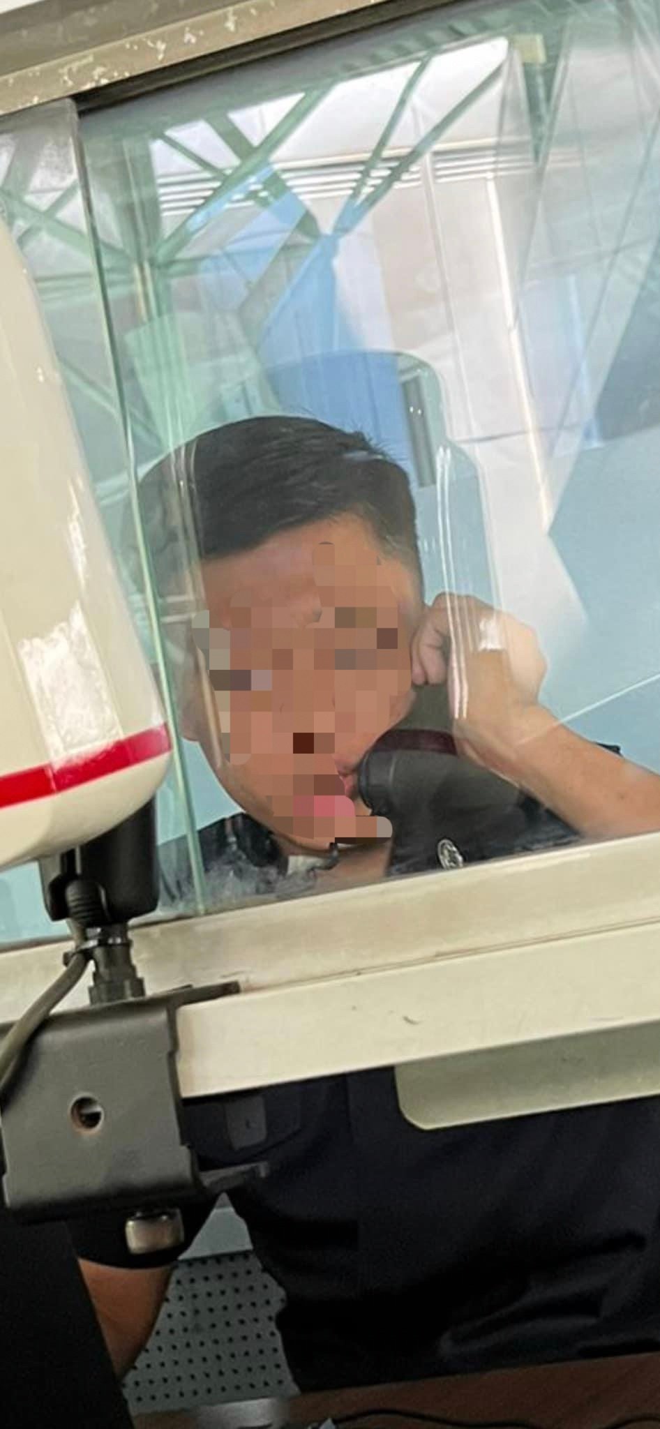 ICA officer speaking on the phone