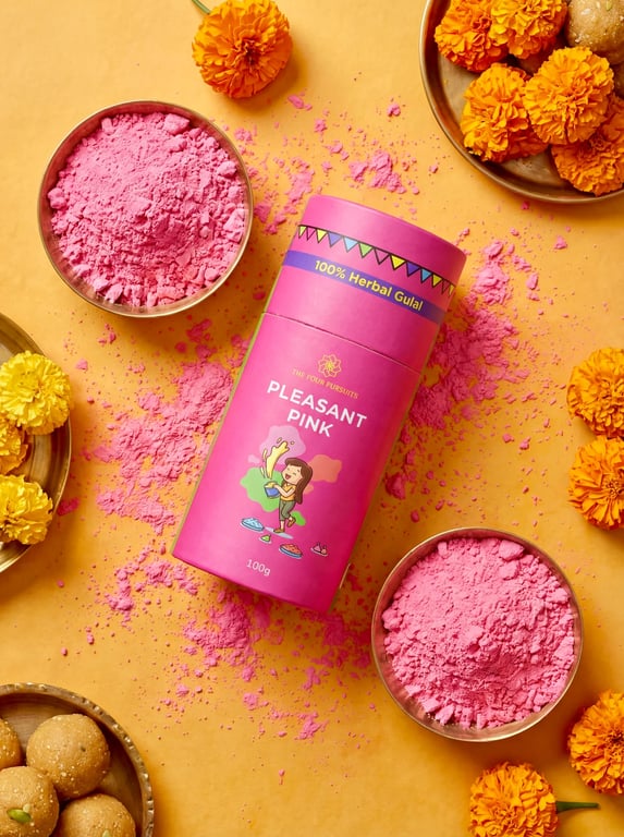 Temple-flower Holi color powder