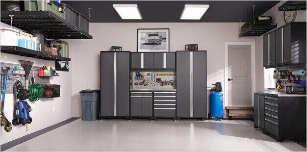 NewAge Pro Garage Cabinets in Grey