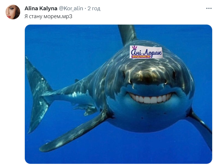 Меми про акулу, яка з'їла росіянина у Єгипті. Фото: соцмережі