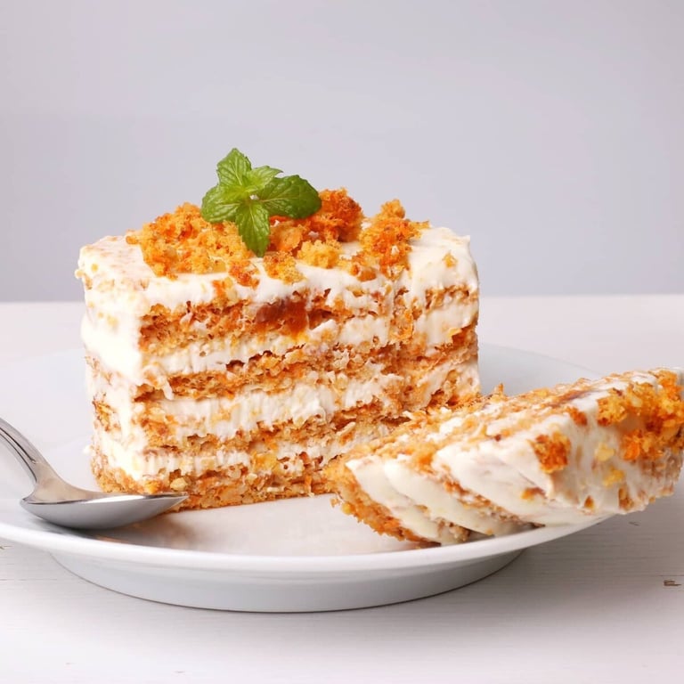 Морквяний торт з глазур'ю з кеш'ю — рецепт