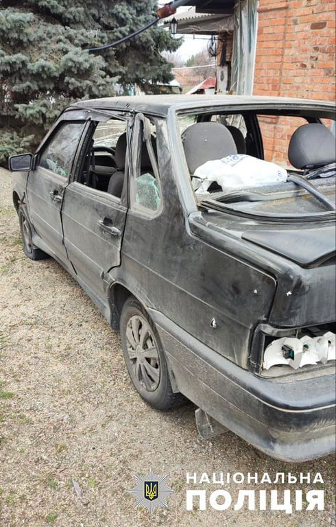 Последствия обстрела Запорожской области